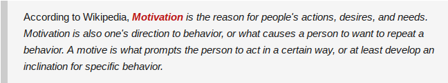 why is self motivation important