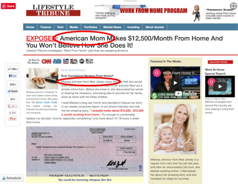 The Melissa Johnson Work From Home Scam Living The Laptop Life!