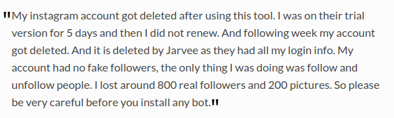 Jarvee and Instagram review