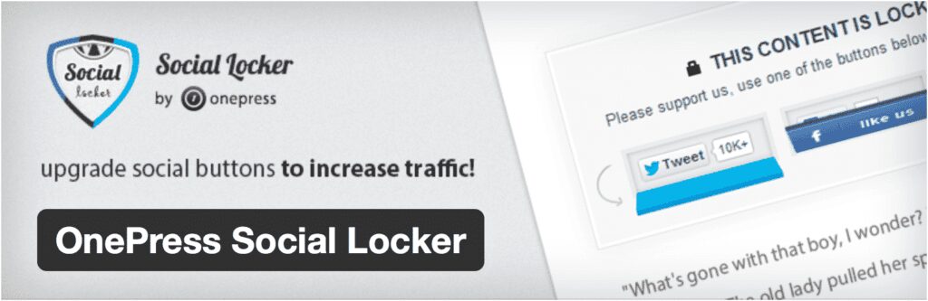 How to increase a wordpress blog traffic with OnePress Social Locker