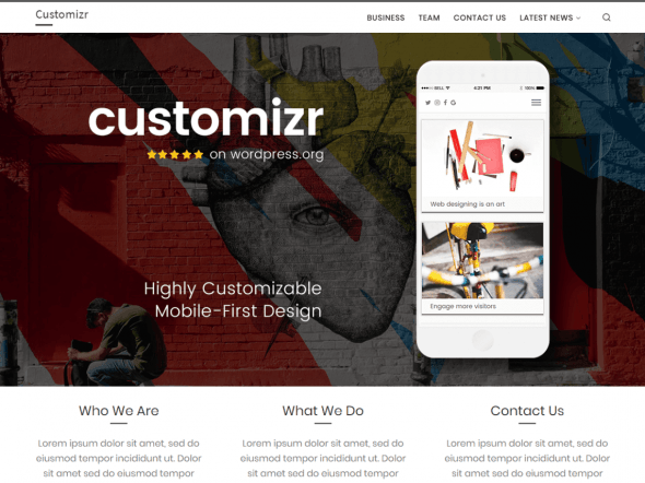 The best free themes of WordPress - Customizr