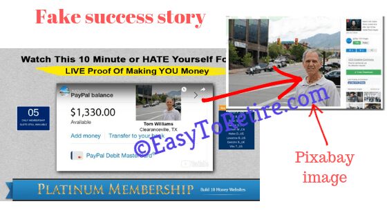  Affiliate Millionaire Club - Fake story