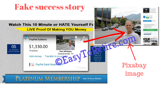 Affiliate Millionaire Club - Fake story