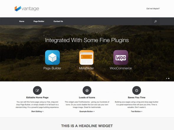 The best free themes of WordPress - Vantage