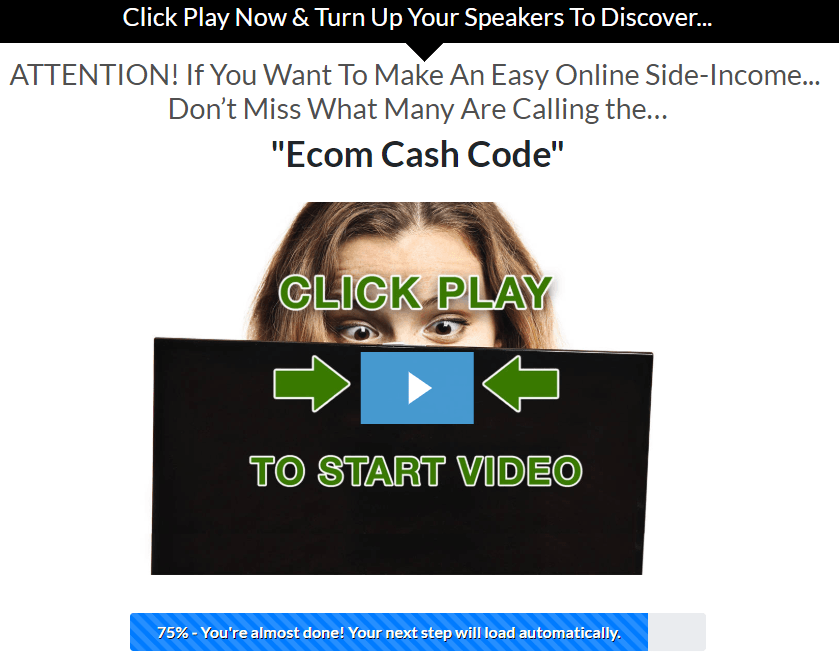 Same Ecom Cash Code, different website.