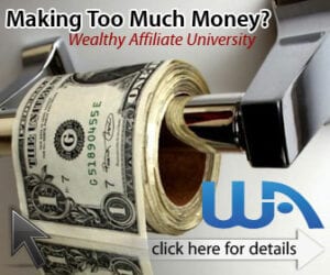 Making money in Wealthy Affiliate