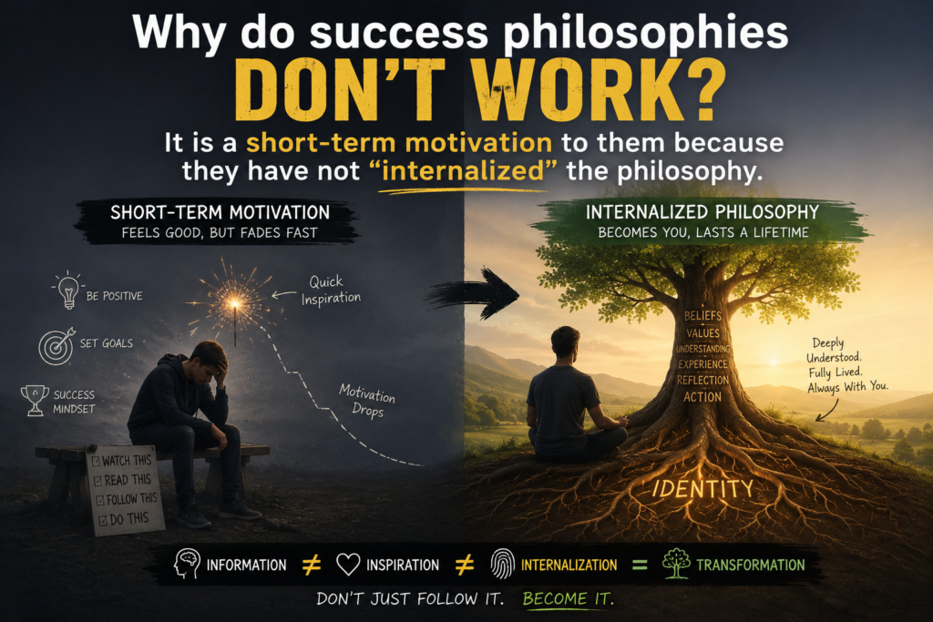 Why do success philosophies don't work?